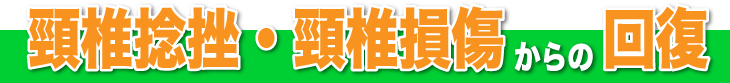 頸椎捻挫・頸椎損傷からの回復